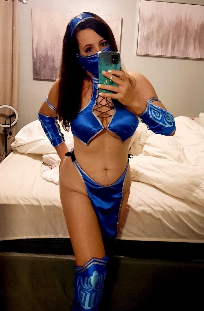 Mortal Kombat Kitana Costume Accessories Outfit Halloween Carnival Suit Cosplay Costume - Customer Photo From Miranda Potter