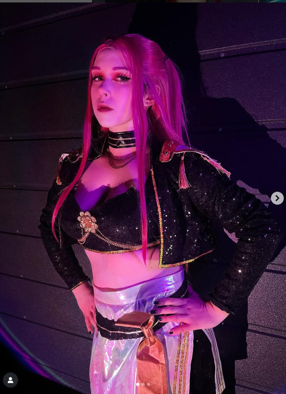 Girls 2-Piece Skirt Set – Demon Hunters Long Sleeve Top & Skirt Outfit – Breathable, Trendy Design For Ages 5-12