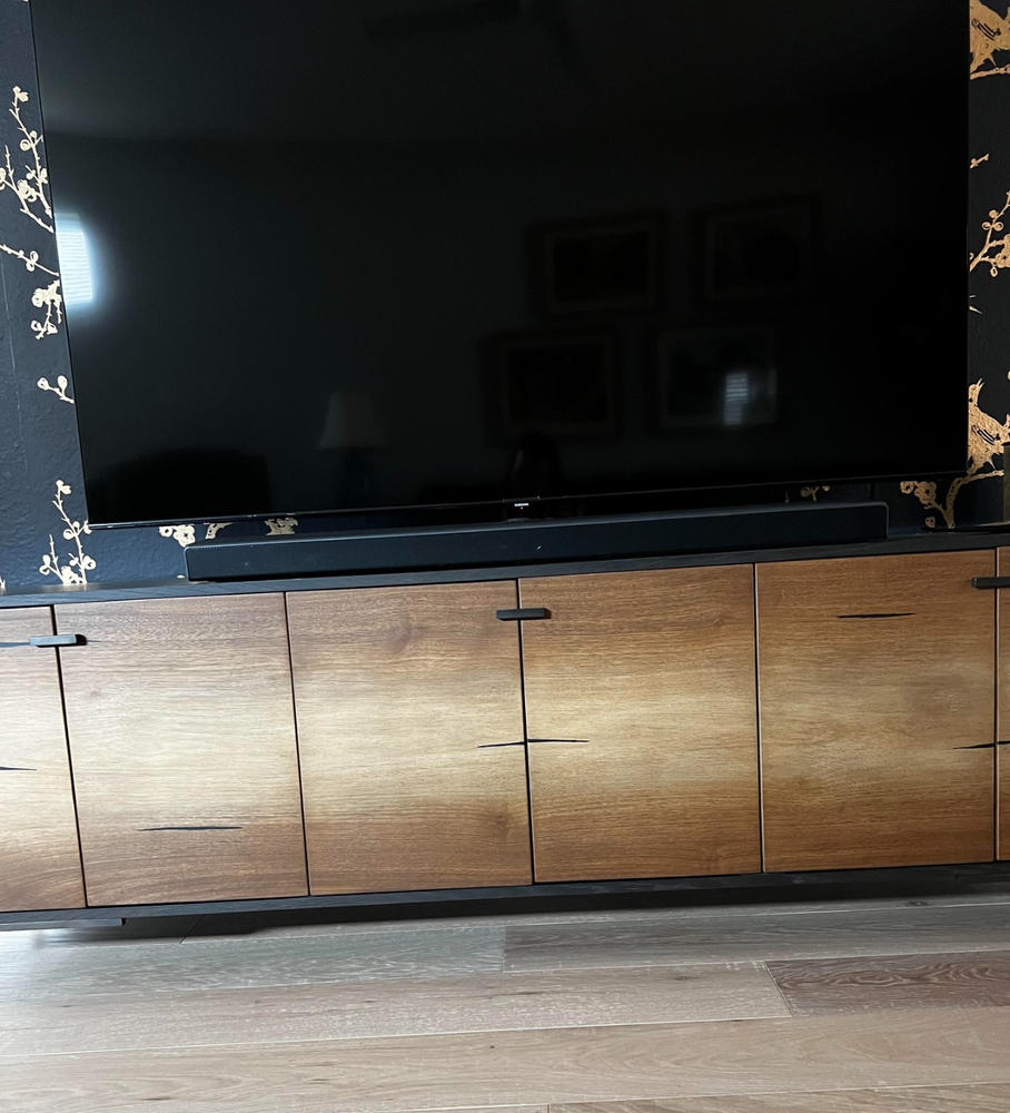 Cuzco Yukas Wood Modern Low Media Console 78