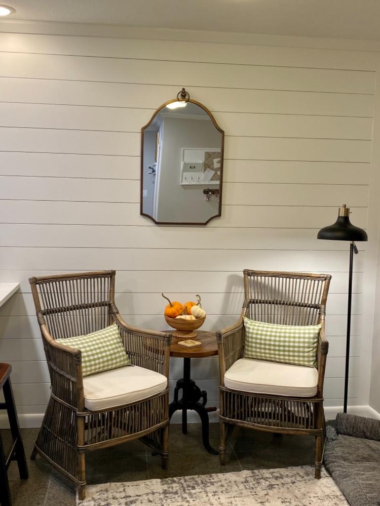 Luna Coastal Wicker Chair - Customer Photo From Leah G.