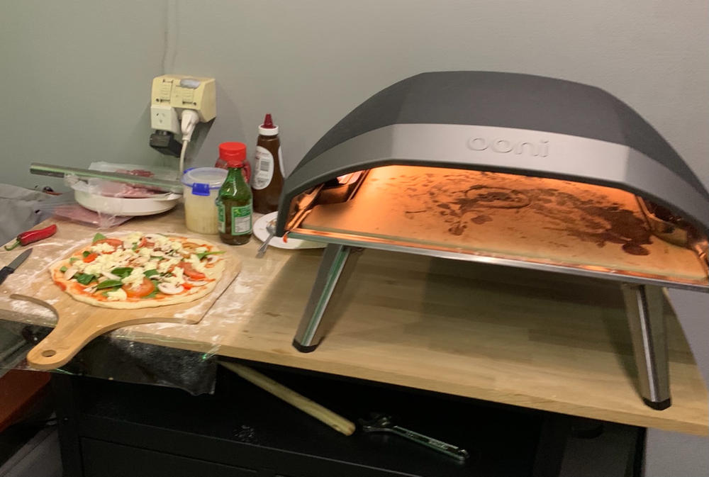 Ooni Koda 16 | Portable Gas Fired Outdoor Pizza Oven Starter Bundle - Customer Photo From Theo N.