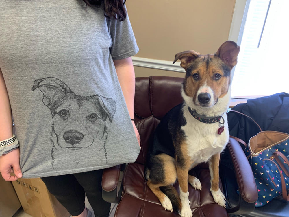 Custom Dog T Shirt  Personalized Dog Portrait – Aspen and Co.