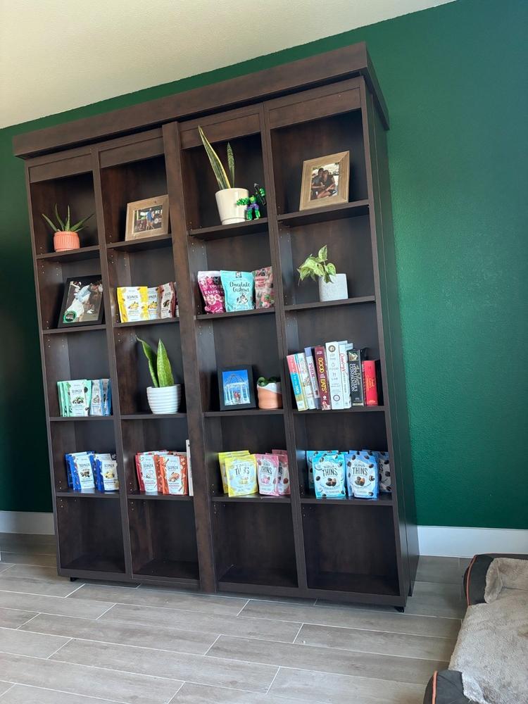 Boaz BiFold Bookcase Murphy Bed - Customer Photo From Kimberly Ciammaichella