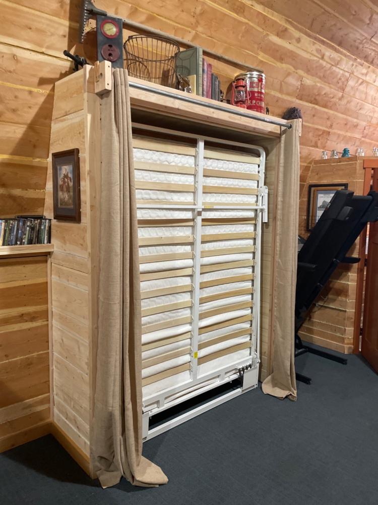 Clearance "Murphy Slat Bed" Wall Mounted Murphy Bed Frame - Customer Photo From Kevin Willmore