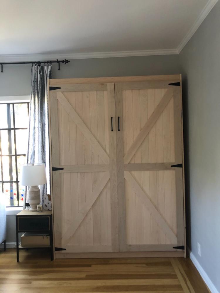 The Barn Door Panel Bed - Customer Photo From Virginie F.