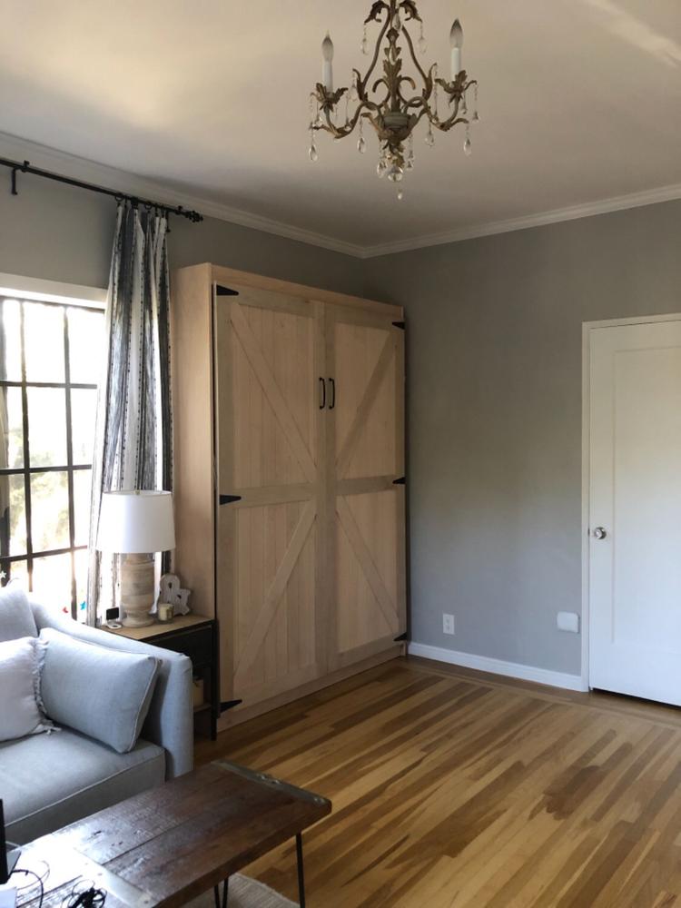 The Barn Door Panel Bed - Customer Photo From Virginie F.