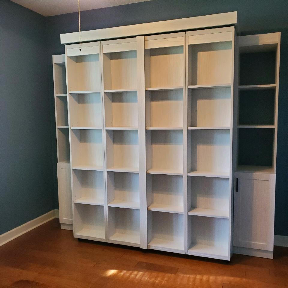 Boaz BiFold Bookcase Murphy Bed - Customer Photo From 