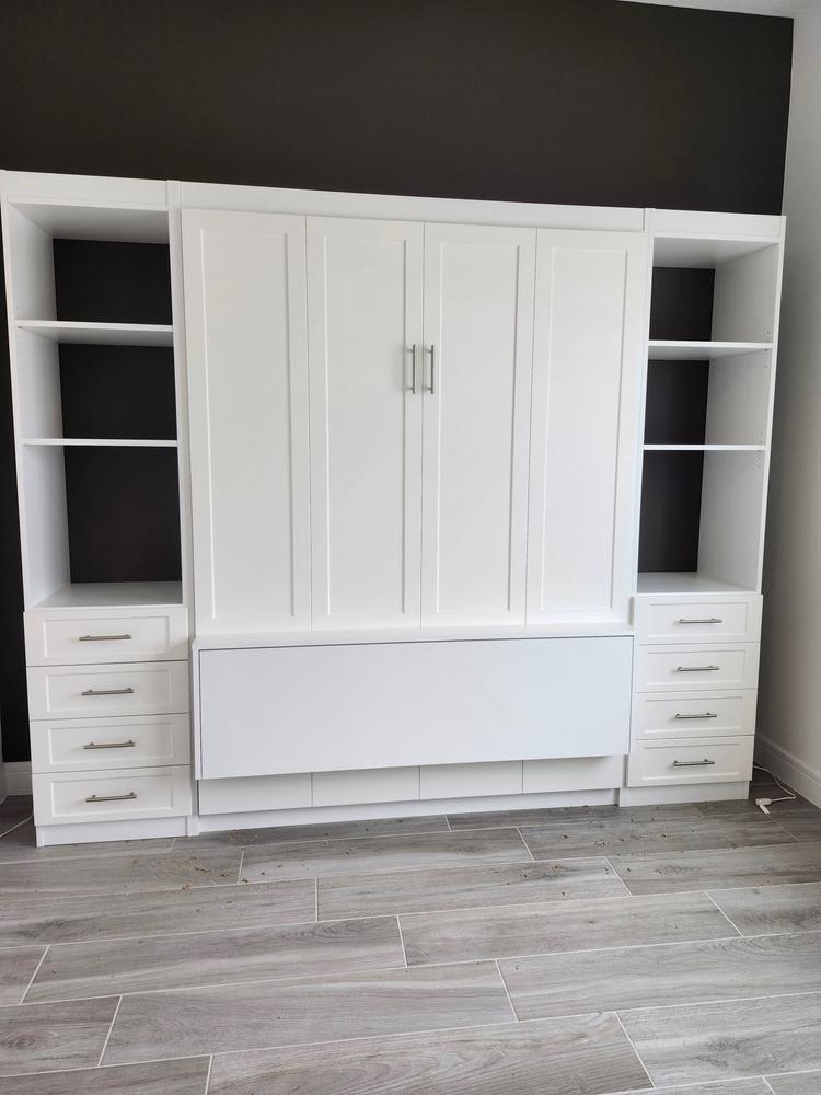 IN STOCK - "The Home Office" Murphy Bed With a Desk - Customer Photo From Bev