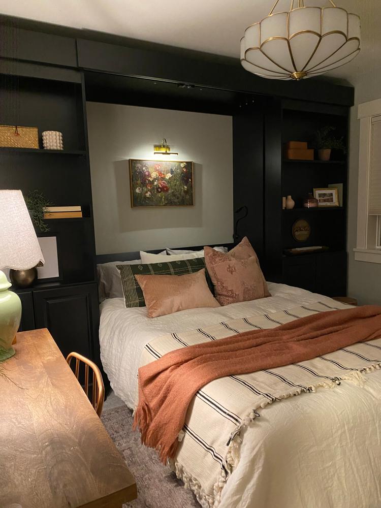 IN STOCK Black Majestic Library Bed: Supreme (Full Size) - Customer Photo From Stephanie Ryan