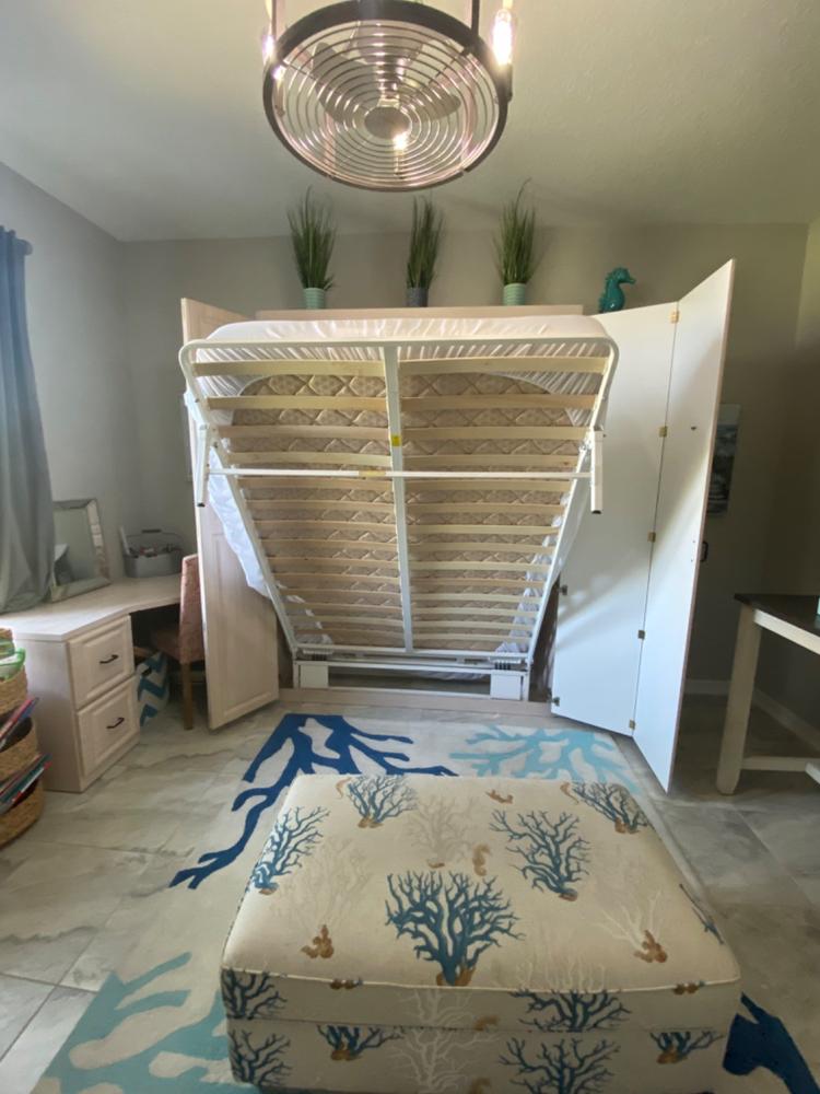 “The Next Bed” Wall-Mounted Murphy Bed Frame - Customer Photo From Ashley M.