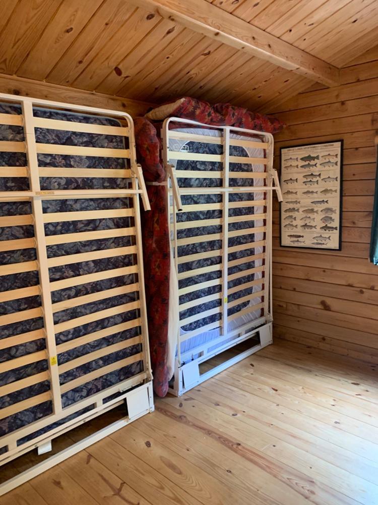 “The Next Bed” Wall-Mounted Murphy Bed Frame - Customer Photo From William Heiam
