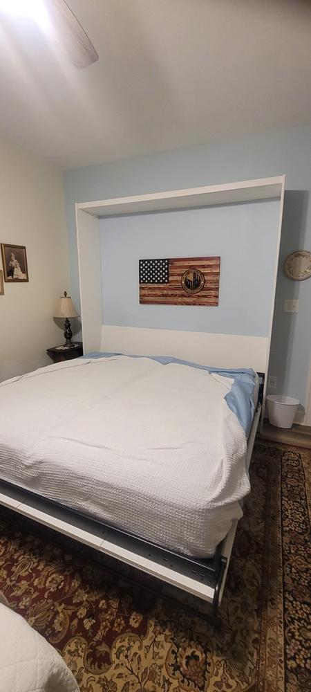 “Panel Bed” DIY Murphy Bed Frame Kit - Customer Photo From Pamela McConnell