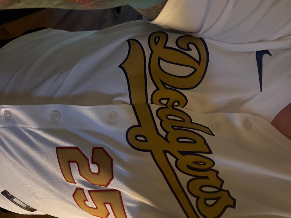 Tommy Edman Los Angeles Dodgers Home World Series Champions Gold