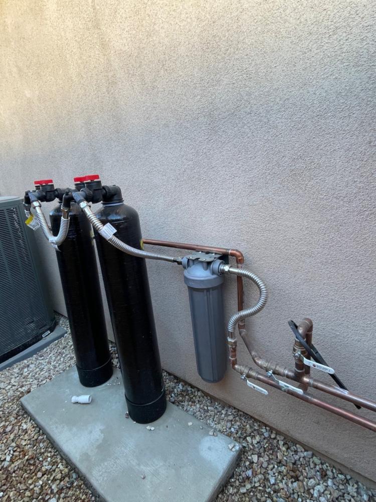OnliSoft Pro Salt-Free Water Softener and Whole House Carbon Filter System - Customer Photo From Bradford B.