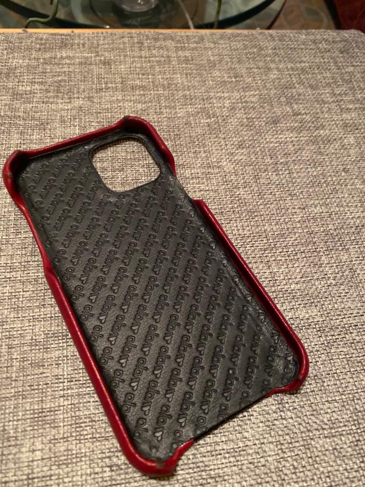 Customizable Grip iPhone 11 Pro Leather Case - Customer Photo From Anonymous