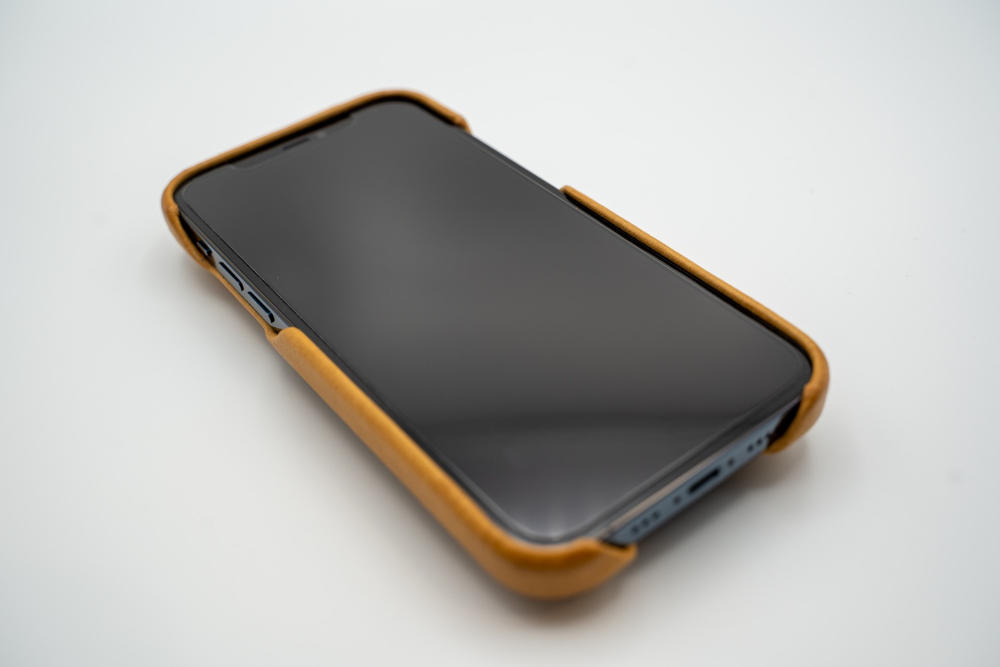 Customizable Grip iPhone 12 Pro Leather Case with MagSafe - Customer Photo From Darrin Altman