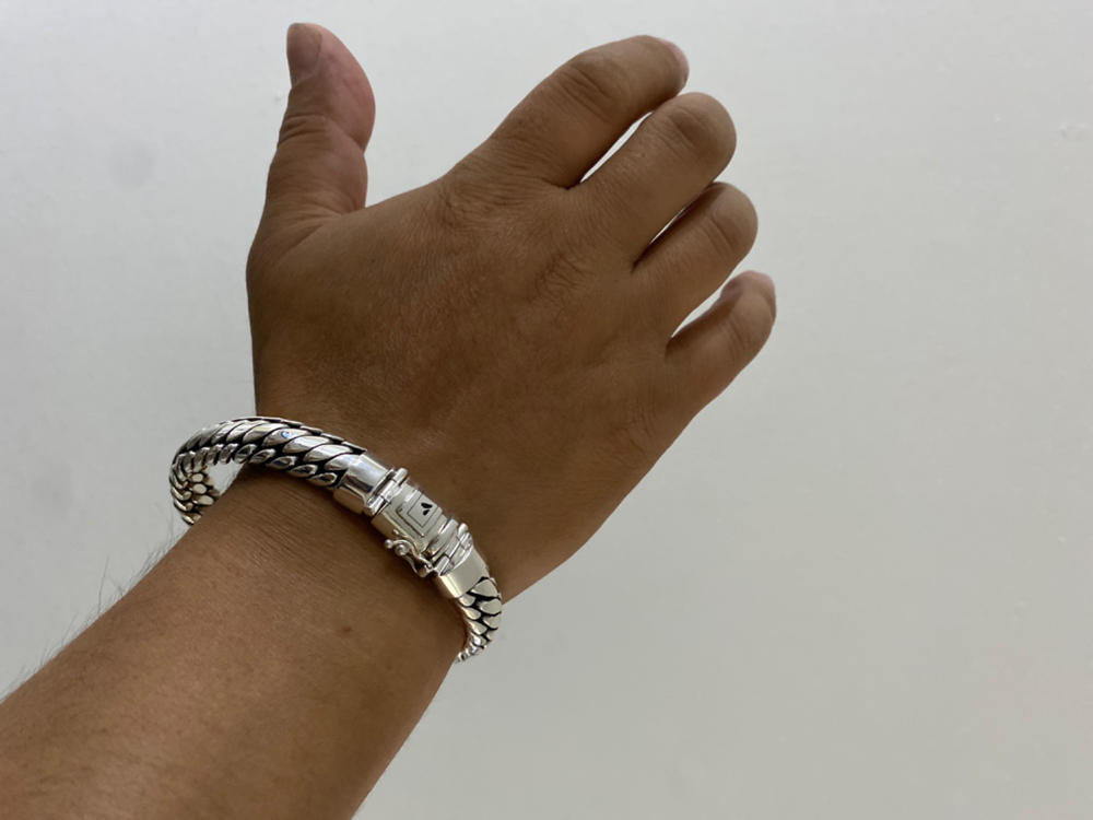 Monaco .925 sterling silver bracelet - Customer Photo From Daniel Ciocan