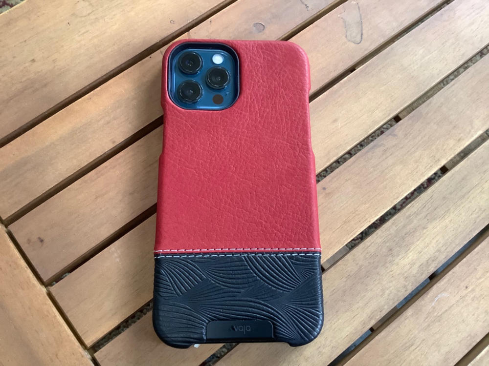 Customizable Grip Duo iPhone 12 Pro Max Leather Case with MagSafe - Customer Photo From John R Tanner