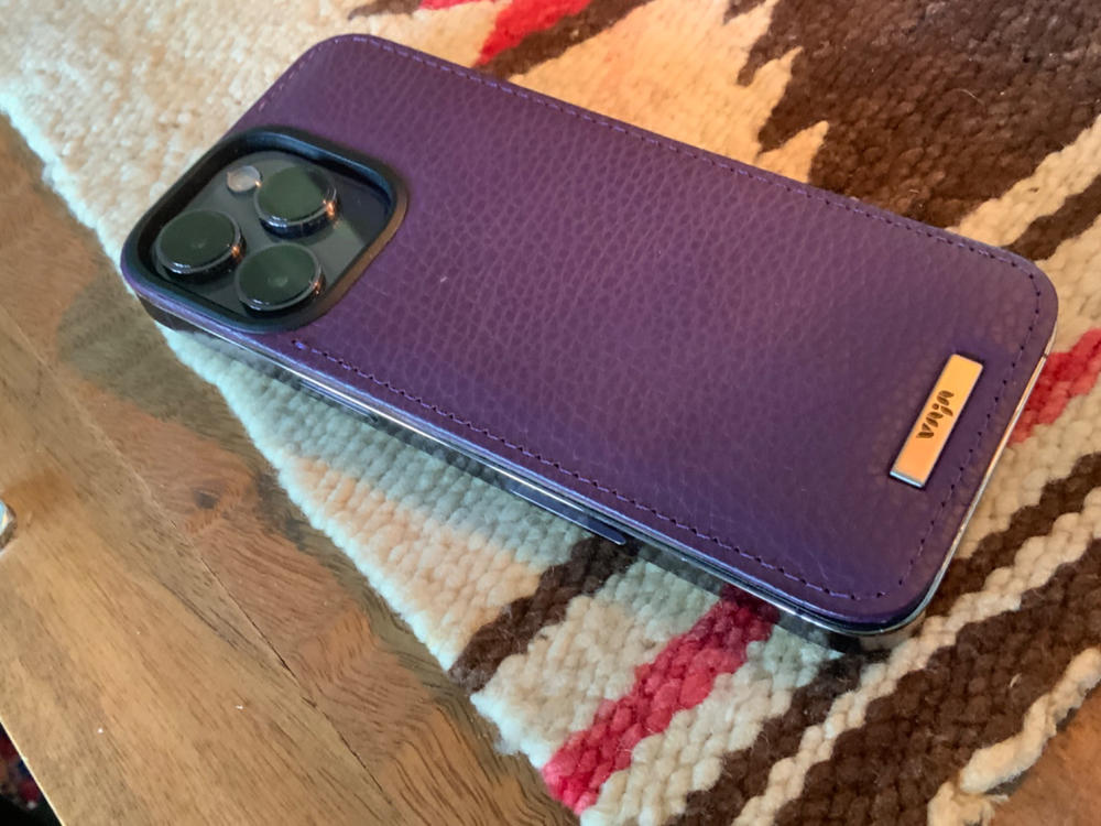Custom Stick-on Leather back for iPhone 14 Pro Max - Customer Photo From John Penn Turner