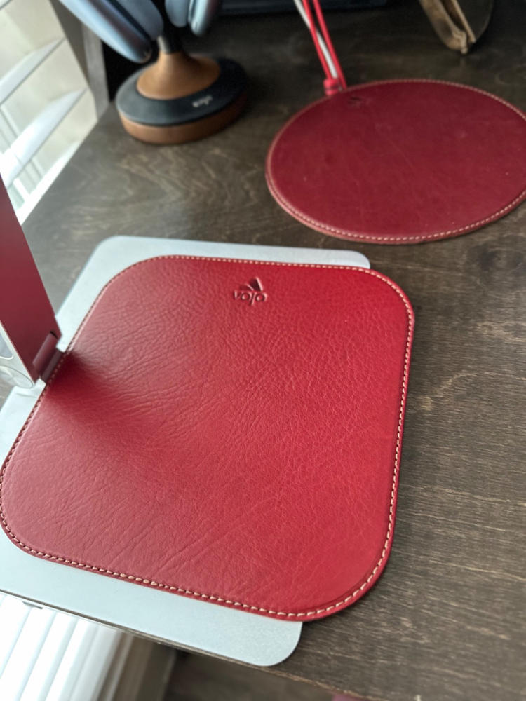 Leather Square Mouse Pad - Customer Photo From Alex Soto