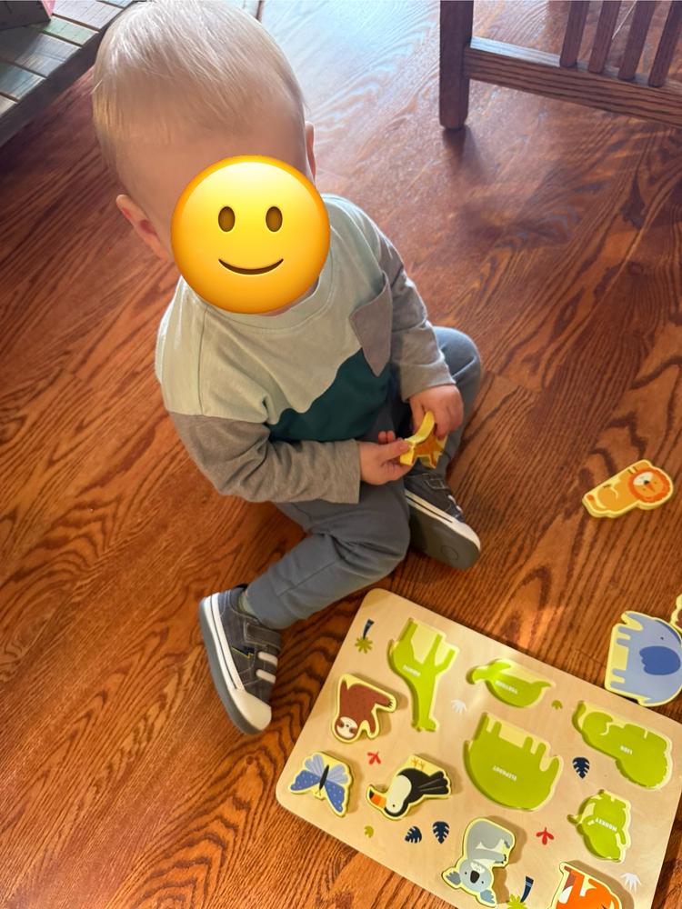 Stevie II (First Walker) Gray/Lightning - Customer Photo From Olivia D