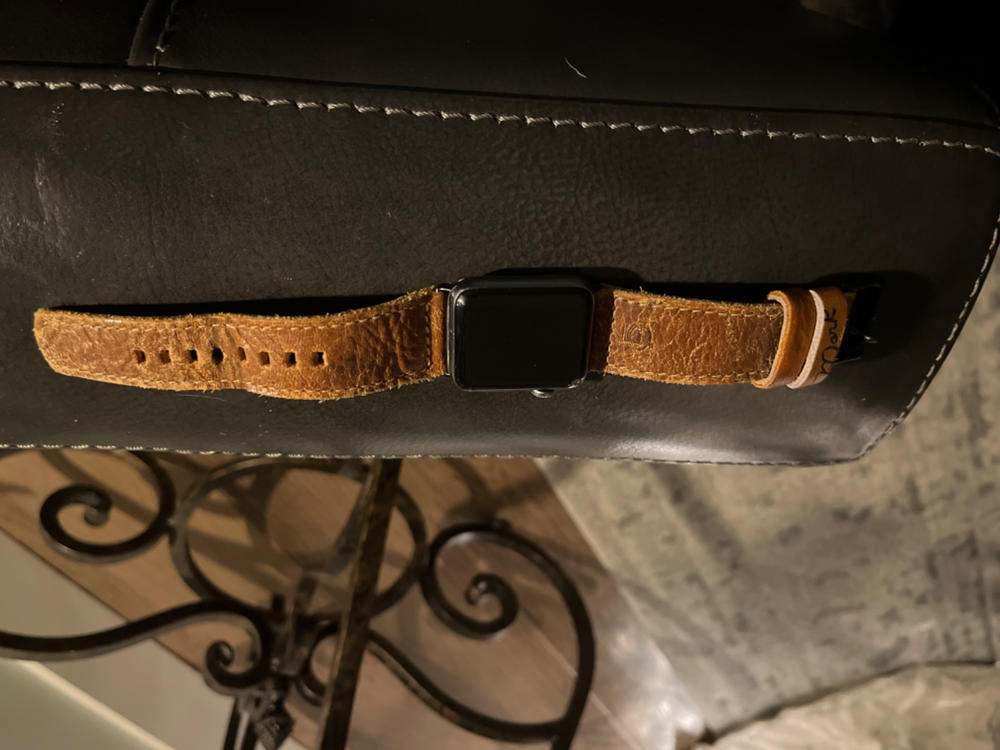 Leather Watch Band - Customer Photo From Adam Bowen