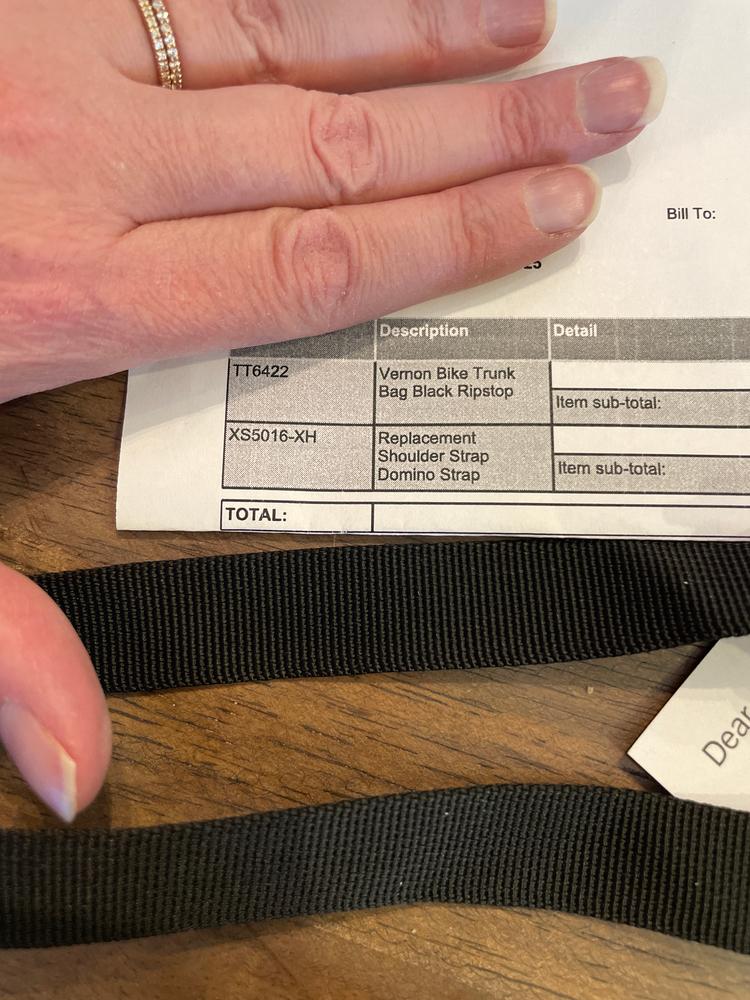 Replacement Shoulder Strap - Customer Photo From Tracy Richardson