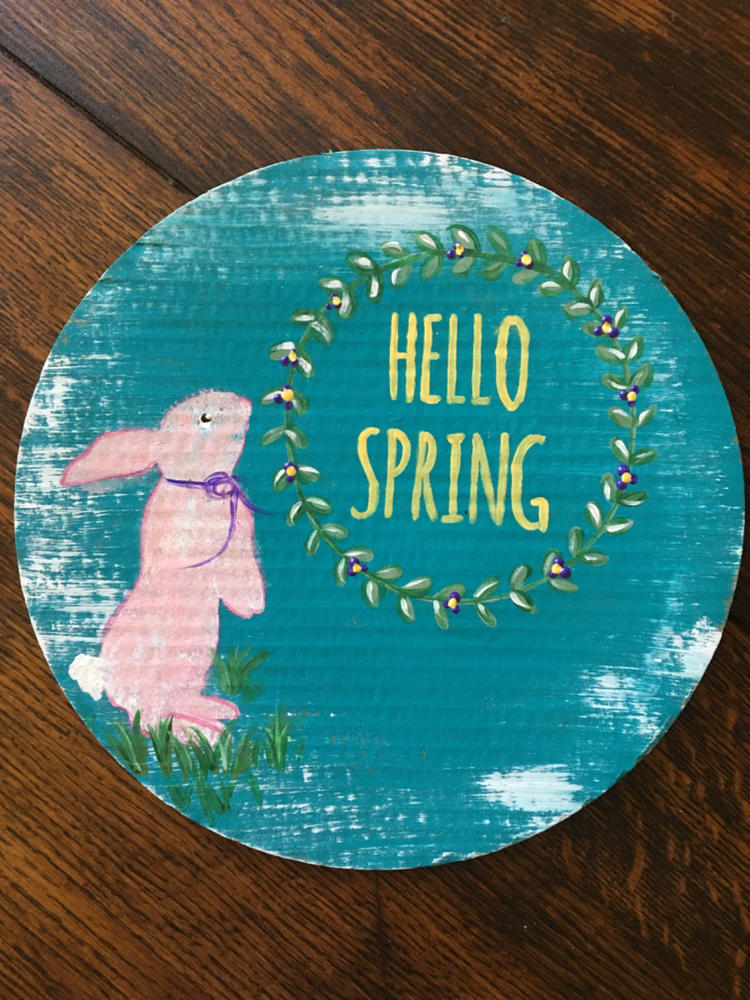 Reusable Spring and Easter Mini Wood Sign Stencils (6 Pack)