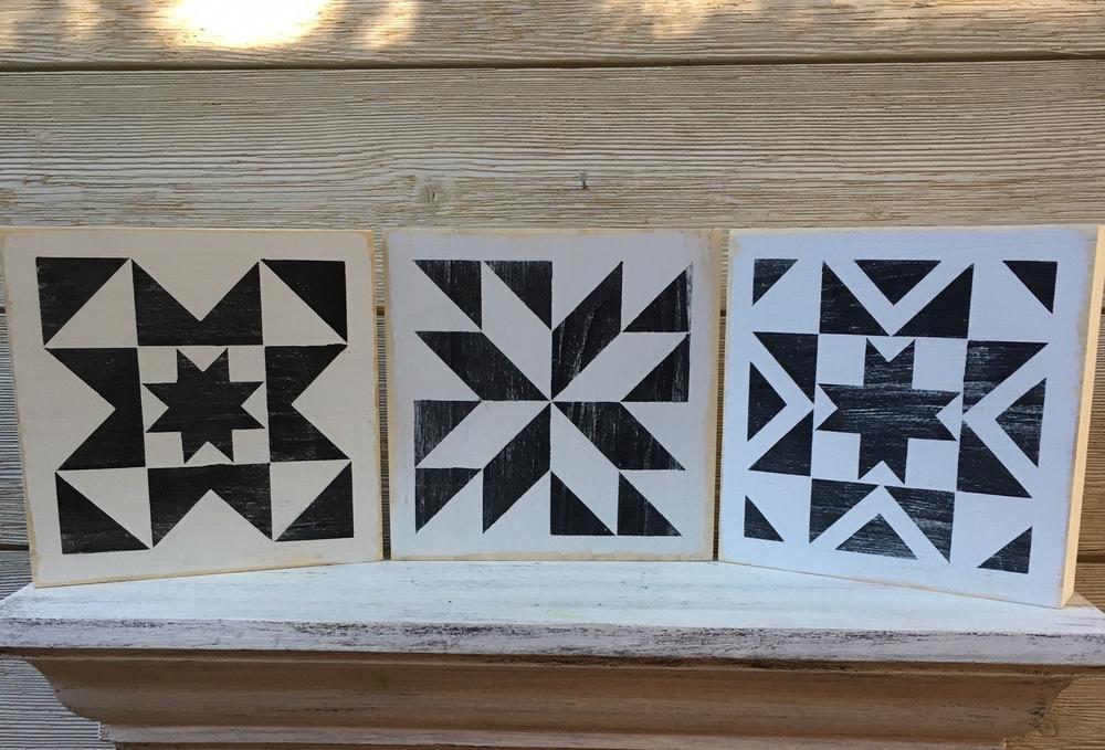 reusable barn quilt mini pattern stencils 3 pack essential stencil