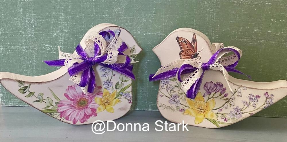 Spring Flowers & Butterflies Rub-on Transfer - Customer Photo From Donna Stark