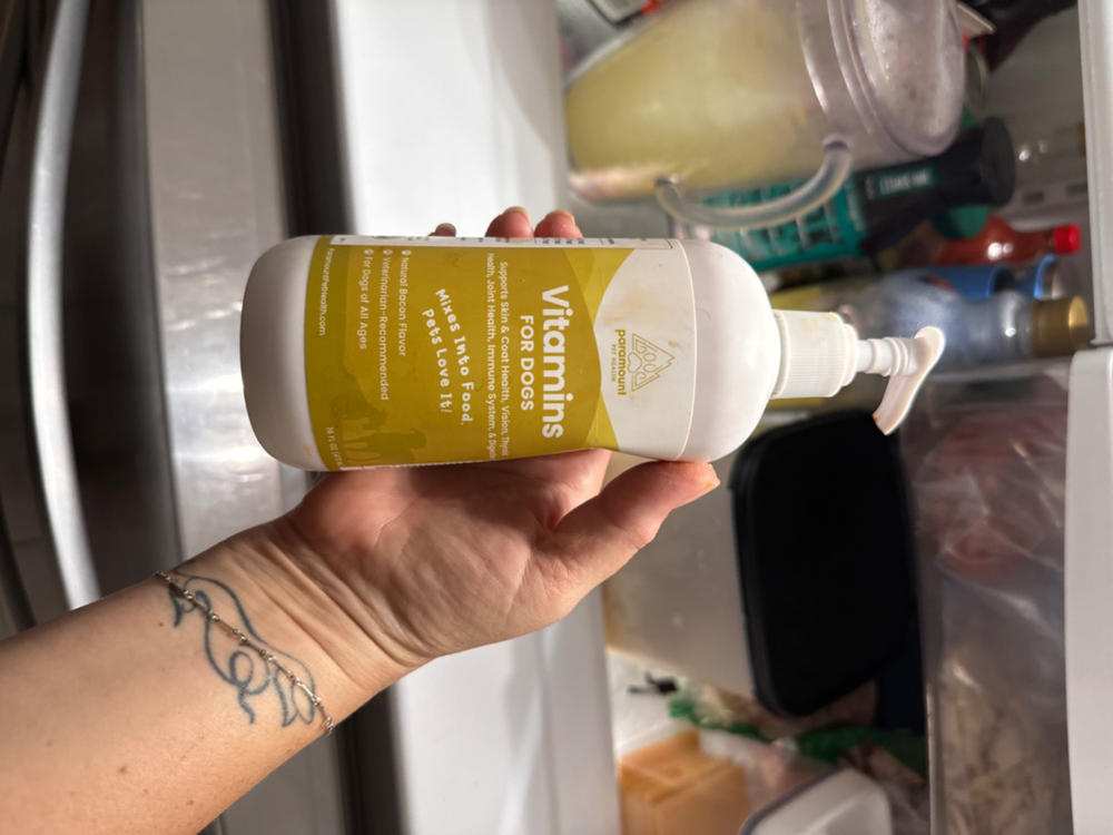 Liquid Vitamins for Dogs - Customer Photo From tina garretson