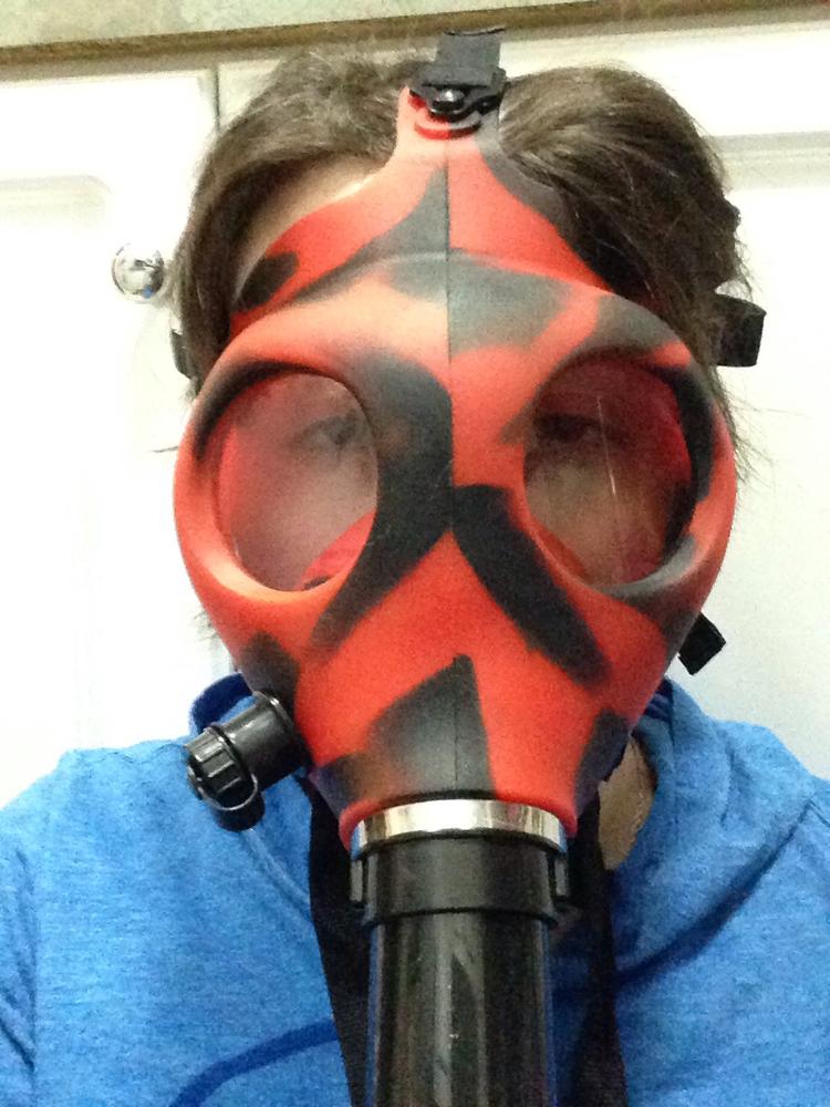 bootball bong gas mask