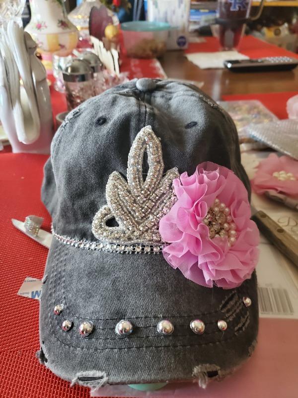 Silver Rhinestone Applique | Cecilia - Customer Photo From Sherry Manning-Tennessee
