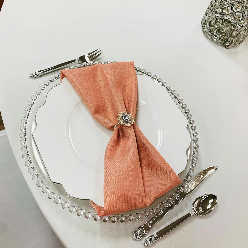 Gold Crystal Napkin Ring - Customer Photo From Travis Mccarty