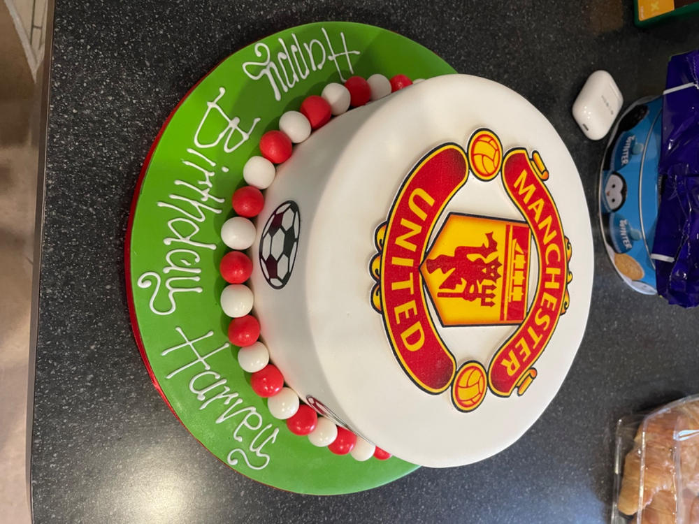Manchester United Football Cake #1 - Customer Photo From Natasha Andishi