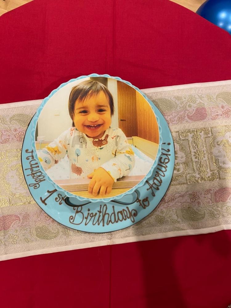 Personalised Premium Photo Cake (Round) - Customer Photo From Syed Farnaz
