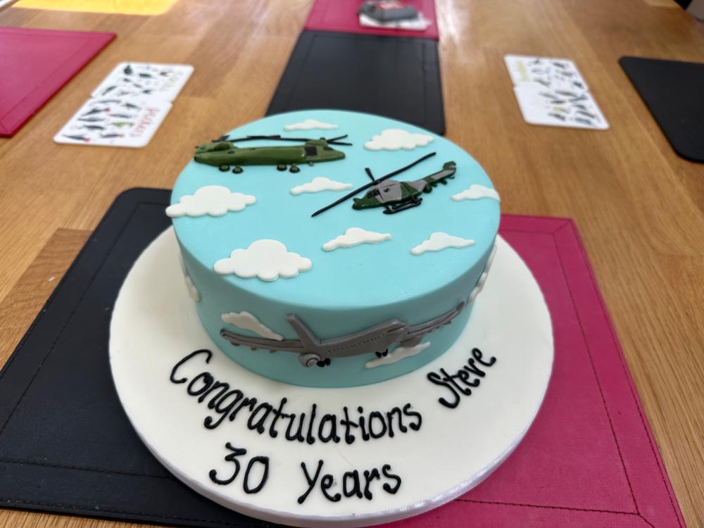 Plane Aerobatic Cake - Customer Photo From Amanda Davies