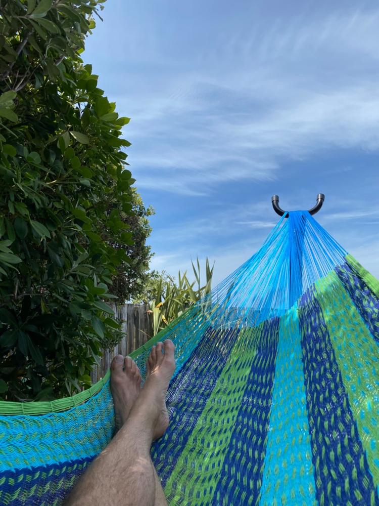 Hammock and Metal Stand Package - Customer Photo From Fiona Brasell 