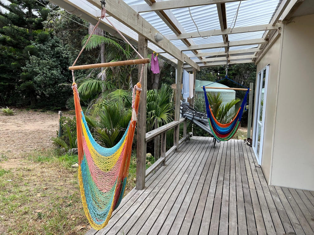Mexican Chair Hammock - Rainbow - Customer Photo From Ngaire McClure