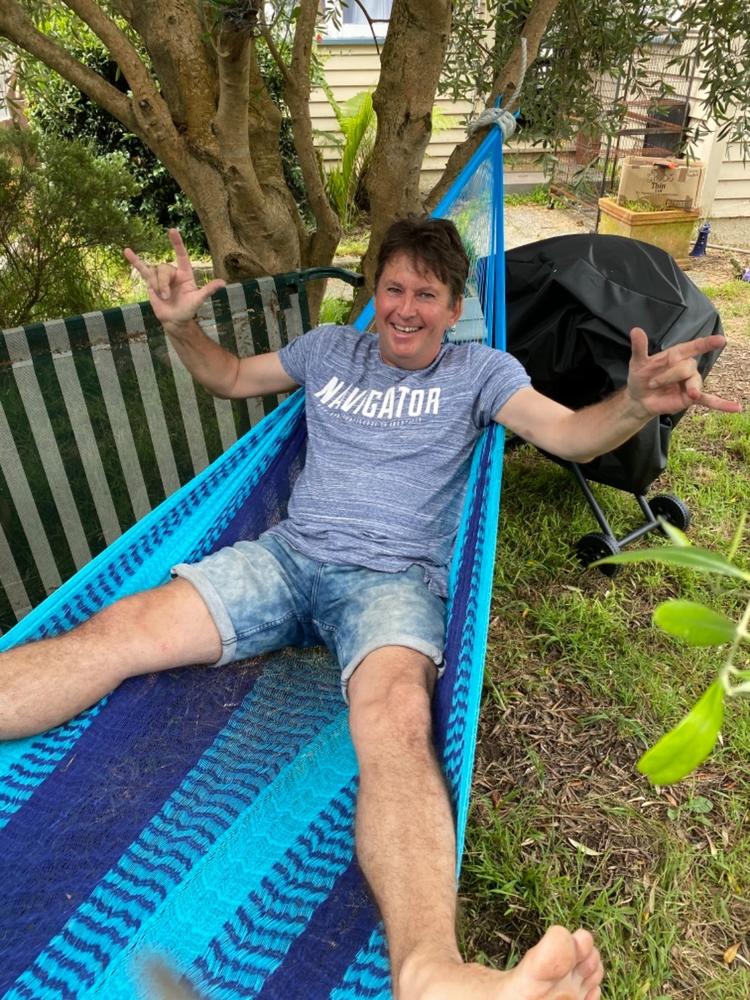 Mexican Hammock - Double Blue - Customer Photo From Marie F.