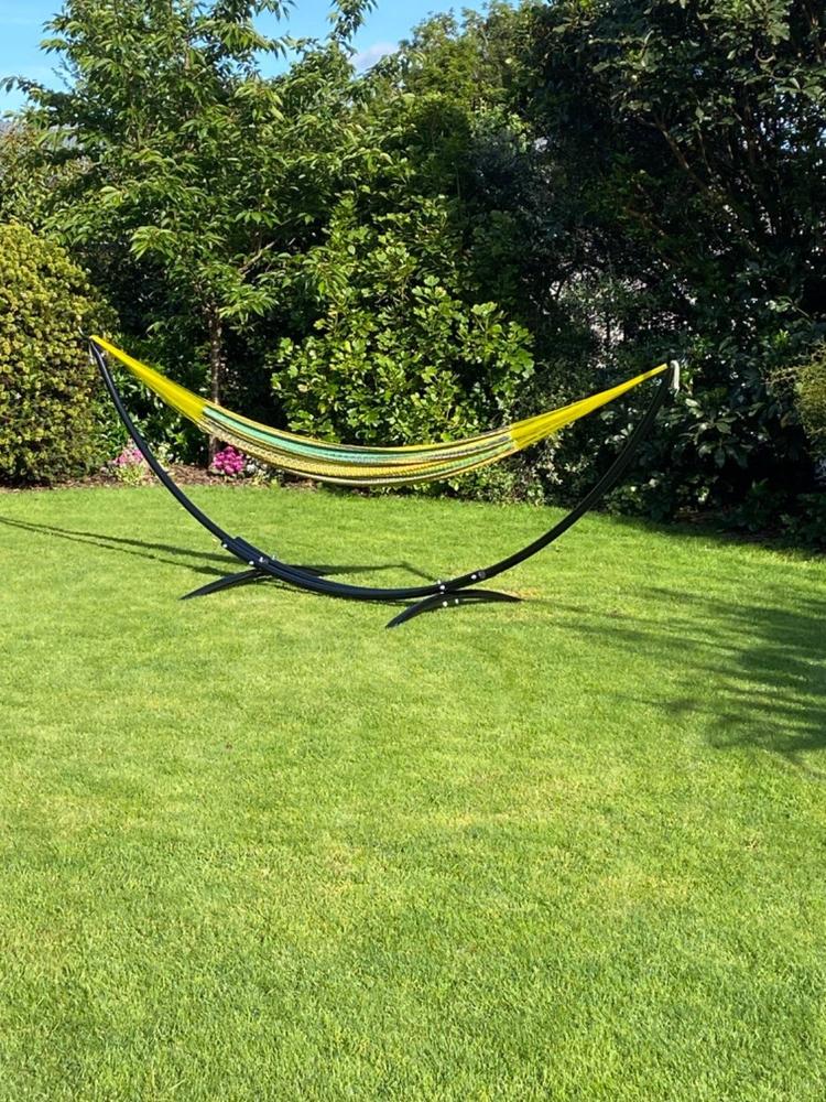 Metal Arc Hammock Stand - Customer Photo From Bruce Logan