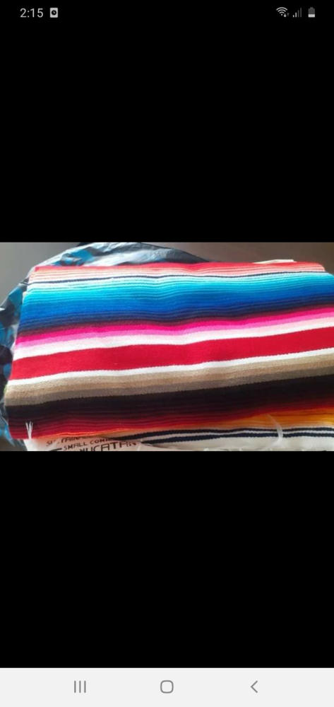 Mexican Blanket - Red - Customer Photo From Tawera Clark