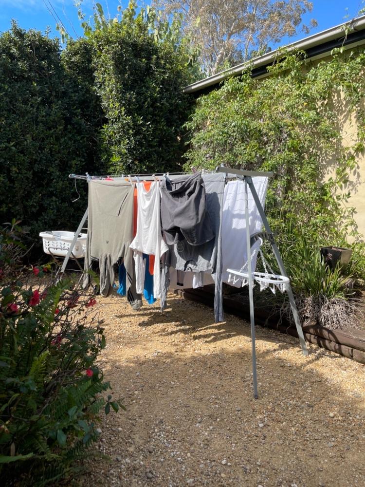 Hills Portable 170 Clothesline - Customer Photo From Louise Mann