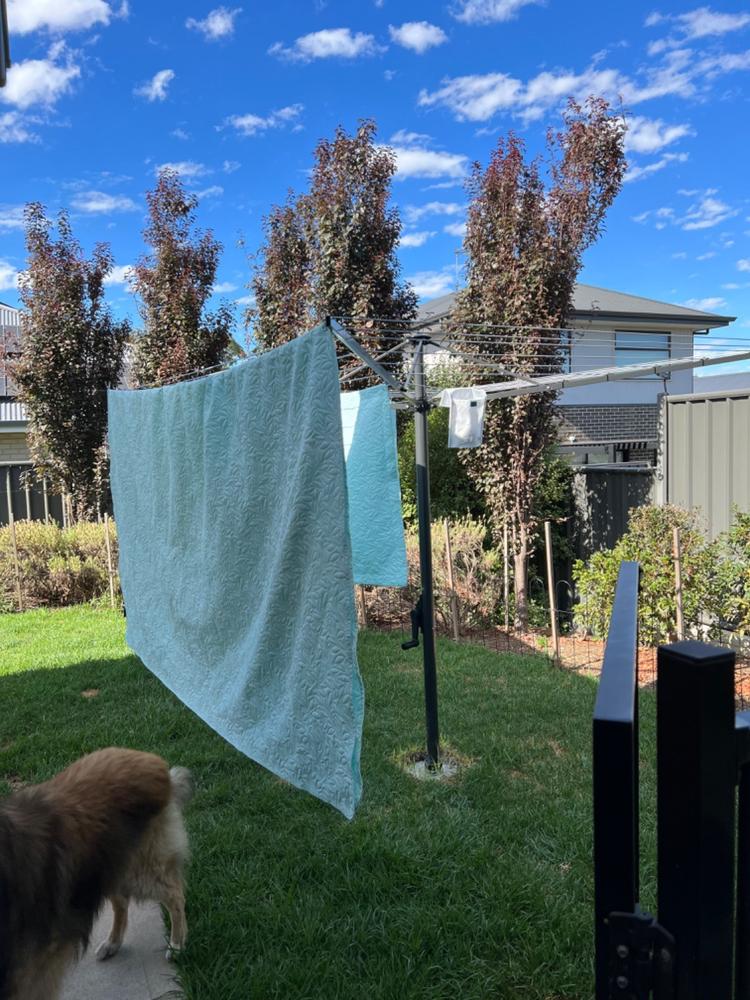 Austral Foldaway 45 Rotary Clothesline - Customer Photo From Marika Wolf