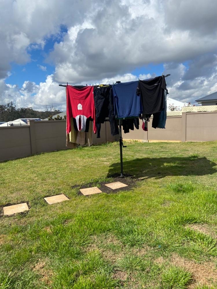 Austral Foldaway 45 Rotary Clothesline - Customer Photo From Elizabeth Demello