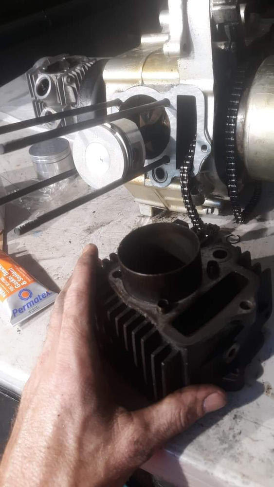 Piston Kit - 52mm - 110cc  Horizontal Engine - Customer Photo From Raymond Lowe