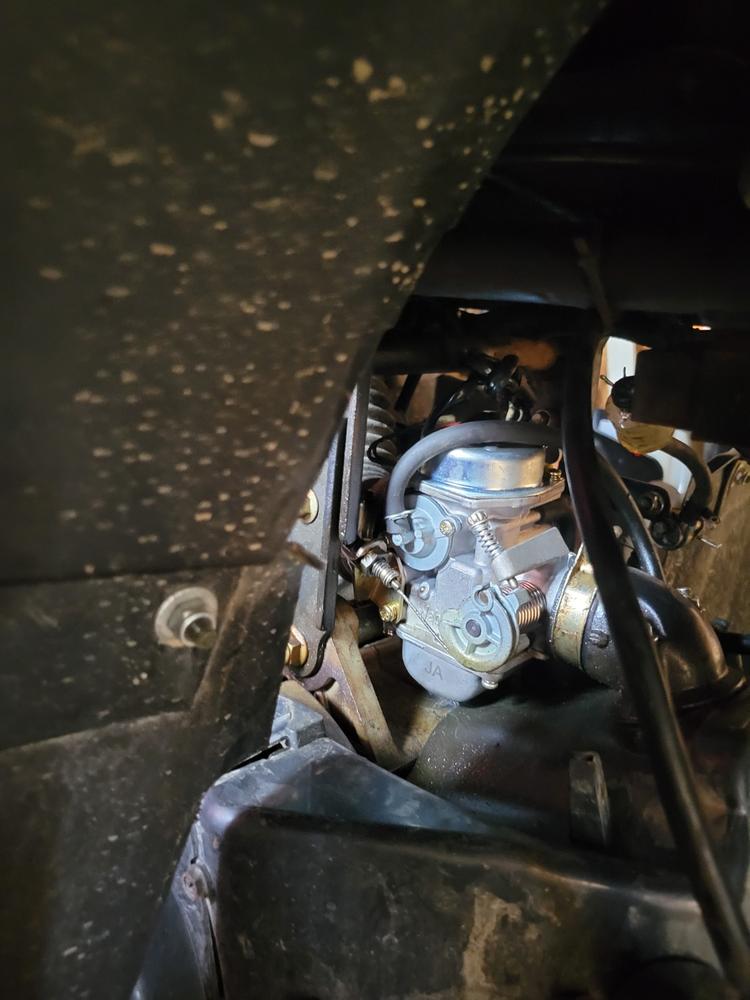 Carburetor - PD24J - Electric Choke - 24mm with Rubber Drain Line - GY6 125cc 150cc - Version 6 - Customer Photo From Michael McNab