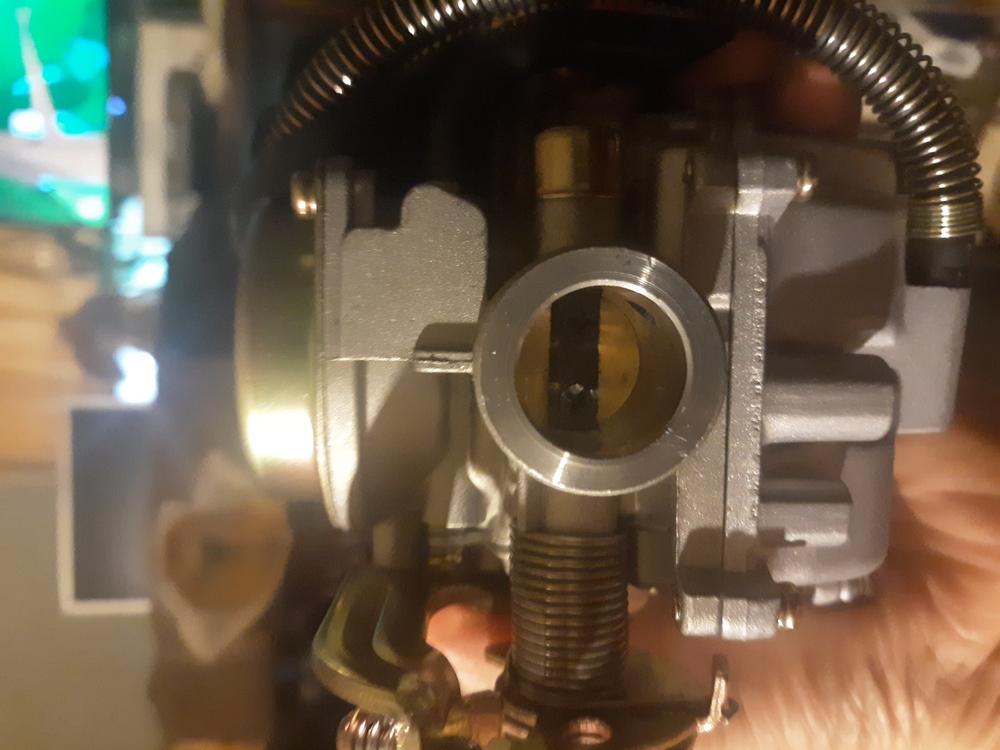 Carburetor PD19J - 19mm with  Metal Top and Spring Drain Line - GY6 50cc - Version 31 SCOOT - Customer Photo From Rodney Hostetler