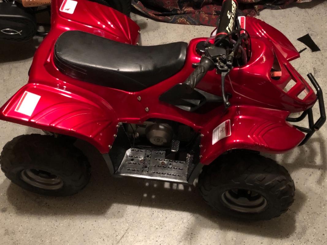 Body Fender Kit for Chinese ATV 2 piece Red Shiny