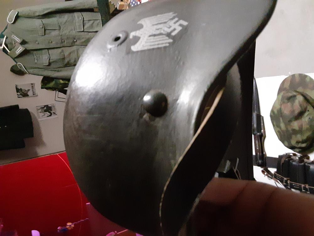 Adult WW2 German Army M35 M1935 Helmet Style Costume Plastic Stahlhelm Replica E - Foto 6